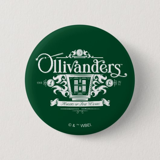 OLIVANDERS™ Makers van fijne toverstokken Ronde Button 5,7 Cm (Voorkant)