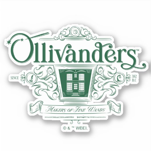 OLIVANDERS™ Makers van fijne toverstokken Sticker (Voorkant)