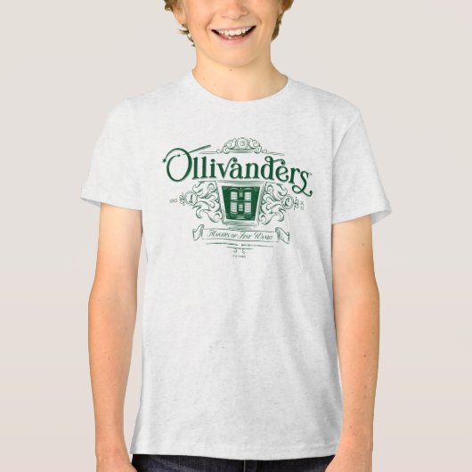 OLIVANDERS™ Makers van fijne toverstokken Tri-Blend Shirt (Voorkant)