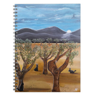 Olivar de Noche Schilderij door Alfred Fox Notitieboek