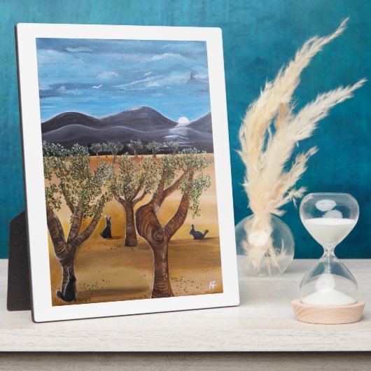 Olivar de Noche Schilderij van Alfred Fox Fotoplaat (Zijkant)