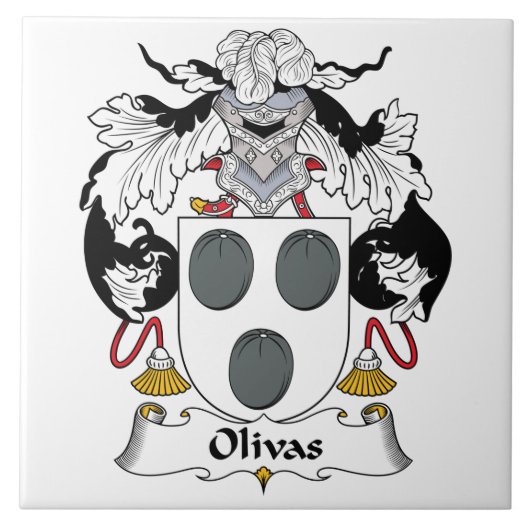 Olivas Family Crest Tegeltje (Voorkant)