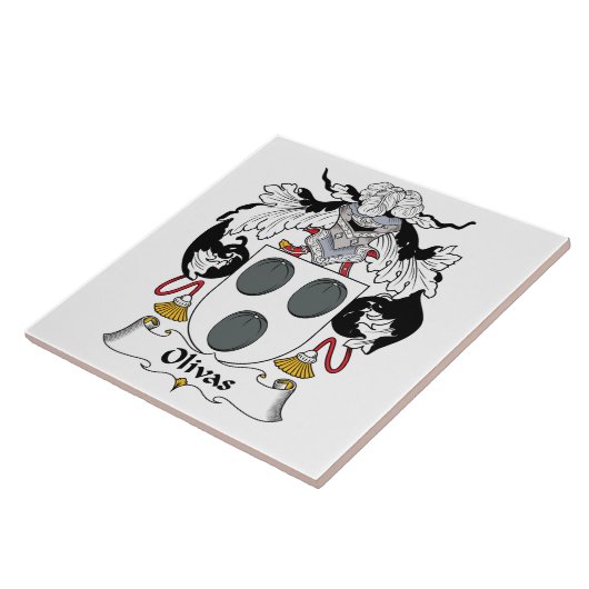 Olivas Family Crest Tegeltje (Zijkant)