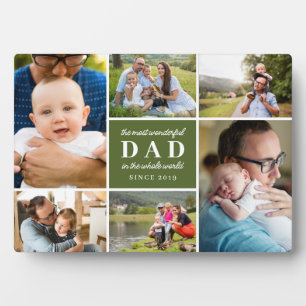 Olive 6 foto's Meest Wonderful Dad Vaderdag Fotoplaat