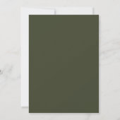 Olive Amber Vintage Wedding Kaart (Achterkant)