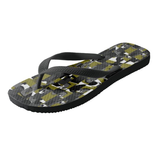 Olive Bar Box Teenslippers (Schuin)