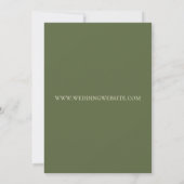 Olive & Beige Save the Date (Achterkant)
