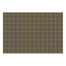 Olive Blue Orange Plaid Tartan