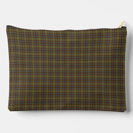 Olive Blue Plaid Tartan Pattern Etui (Achterkant)