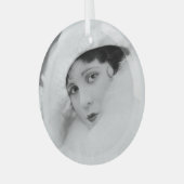 Olive Borden Glas Ornament (Voorkant links)