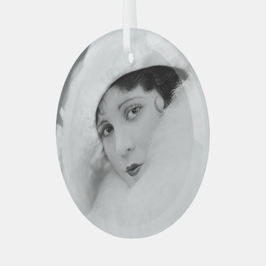 Olive Borden Glas Ornament (Voorkant links)