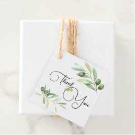 Olive branch Baby shower Dank u Bedankjes Labels