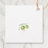 Olive branch Baby shower Dank u Bedankjes Labels (Achterkant)