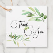 Olive branch Baby shower Dank u Bedankjes Labels (Voorkant)