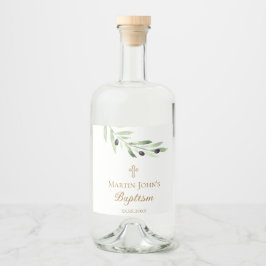olive branch Baptism Likeurfles Etiket
