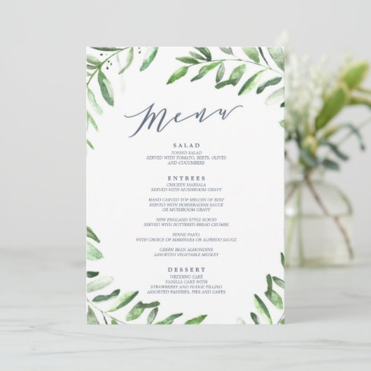 Olive Branch Boho Garden Menu (Staand voorkant)
