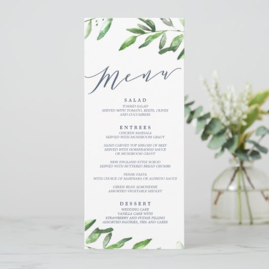 Olive Branch Boho Garden Menu (Staand voorkant)