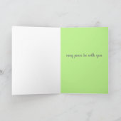 Olive Branch Botanical Peace Green Kaart (Binnen)