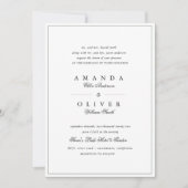 Olive Branch Botanisch groen Elegante bruiloft Kaart (Voorkant)