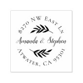 Olive Branch bruiloft retour adres stempel (Design)