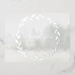 Olive Branch Chuppah Bos Bruiloft Dank u kaart