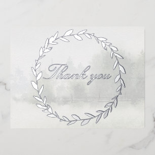 Olive Branch Chuppah Bos Bruiloft Dank u kaart