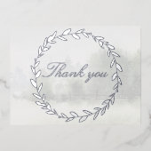 Olive Branch Chuppah Bos Bruiloft Dank u kaart (Voorkant)