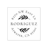 Olive Branch Circle Adres Stempel (Afrduk)