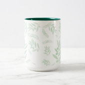Olive Branch Coffee Mok – Botanische Twee-Tone (Center)