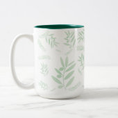 Olive Branch Coffee Mok – Botanische Twee-Tone (Links)