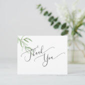 Olive Branch Dank u kaart (Staand voorkant)