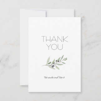 Olive Branch Dank u kaart