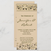 Olive Branch: Een Toscaans Touch huwelijksprogramm Programmakaart (Voorkant / Achterkant)