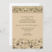 Olive Branch: Een Toscaanse Touch bruiloft uitnodi Kaart (Voorkant / Achterkant)