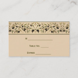 Olive Branch: een Toscaanse Touch Place-kaart Plaatskaartje