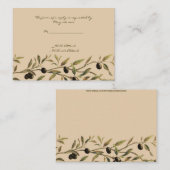 Olive Branch: Een Toscaanse Touch Response Kaart (Voorkant / Achterkant)