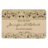 Olive Branch: Een Toscaanse Touch Sla de datum op Magneet (Horizontaal)