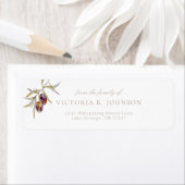 Olive Branch Familie Uitvaart Retouradres Etiket (Insitu)