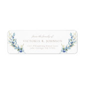 Olive Branch Familie Uitvaart Retouradres Etiket (Voorkant)