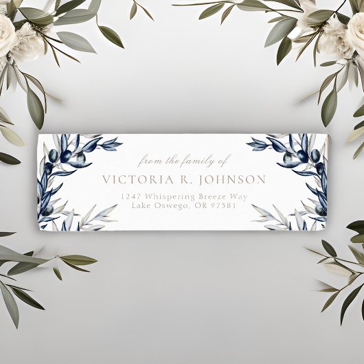 Olive Branch Familie Uitvaart Retouradres Etiket