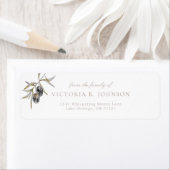 Olive Branch Familie Uitvaart Retouradres Etiket (Insitu)