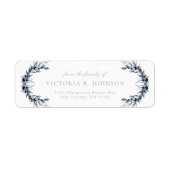 Olive Branch Familie Uitvaart Retouradres Etiket (Voorkant)