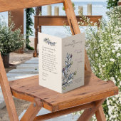 Olive Branch Folded Wedding Program Kaart