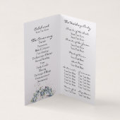 Olive Branch Folded Wedding Program Kaart (Binnen)