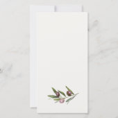 Olive Branch Foliage Save the Date Photo Card Bedankkaart (Achterkant)