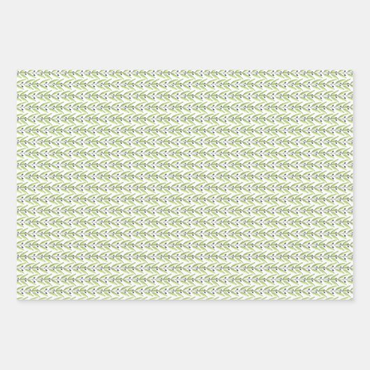 Olive Branch Gift Wrap Inpakpapier Vel (Voorkant 3)