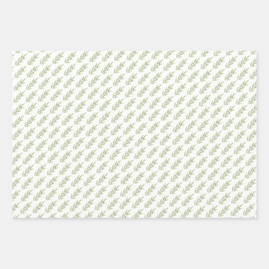 Olive Branch Gift Wrap Inpakpapier Vel (Voorkant 2)