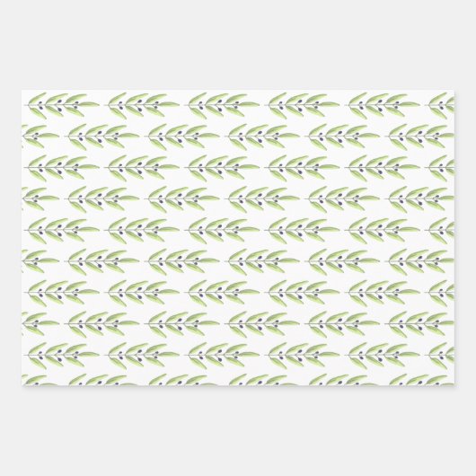 Olive Branch Gift Wrap Inpakpapier Vel (Voorkant)