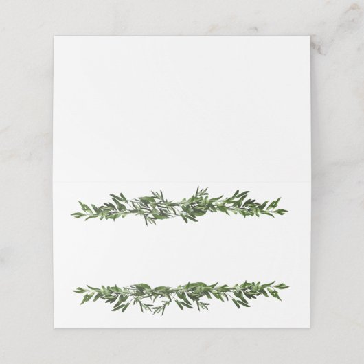 Olive Branch Greenery Plaatskaartje (Buitenkant ongevouwen)
