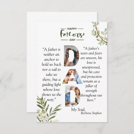 Olive Branch Happy Vaderdag (Voorkant / Achterkant)
